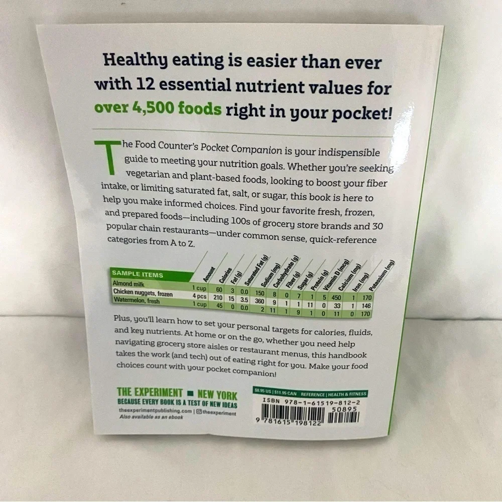 The Food Counter’s Pocket Companion, Fifth Edition: Calories, Carbohydrates,
